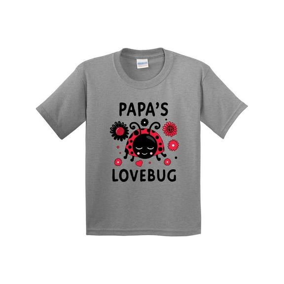 Inktastic Valentine's Day Papa's Lovebug Youth T-Shirt