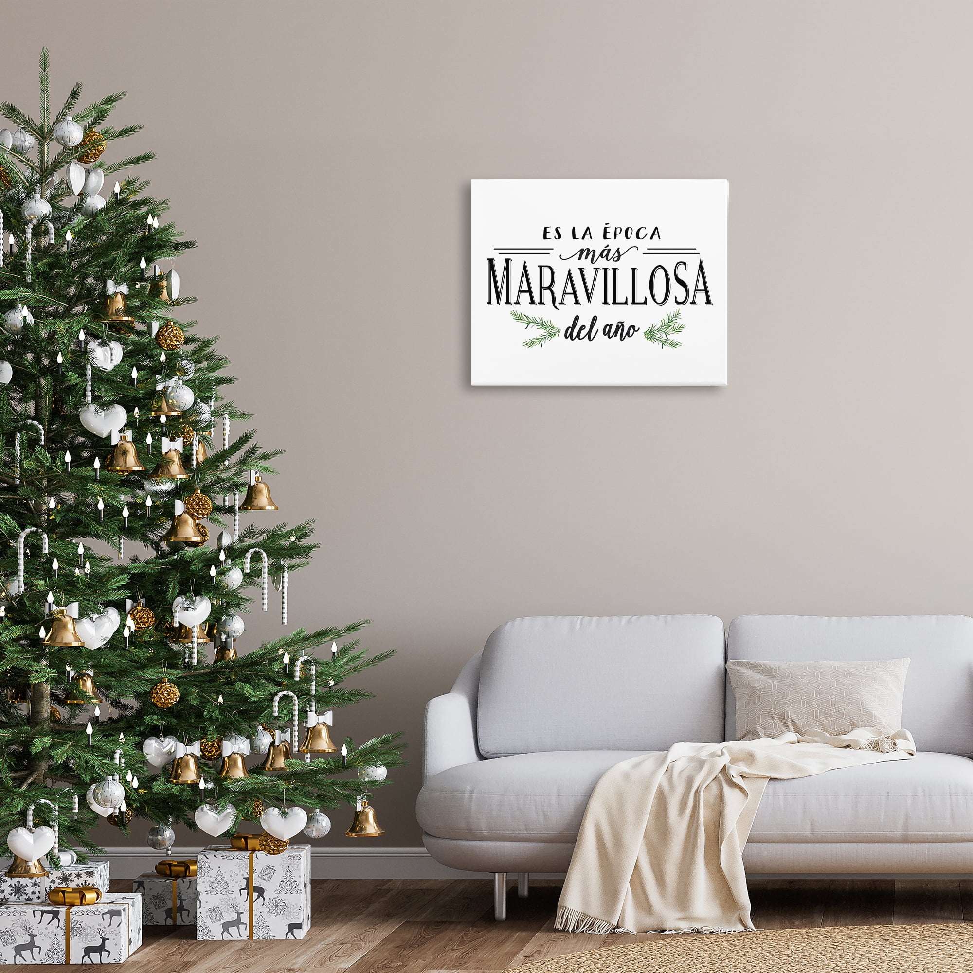 Stupell Industries Época Mas Maravillosa Holiday Painting Wrapped Canvas Art Print Wall Art, 30 x 24