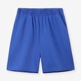 thumbnail image 2 of BOBOGOJP Kids Boys Girls Cotton Shorts for Summer Casual Athletic Running Jogger with Side Pockets Blue for Size 6-7 Years, 2 of 8