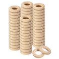 thumbnail image 1 of 60Pack Natural Wood Rings, 20mm/0.6inch Unfinished Smooth Circles (5mm Thick), 1 of 6