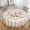Beige Pink Rose Pattern, variant on Birds Blossoms Branches Birds Round Tablecloth Waterproof Oil Proof Spill Proof Table Cloth 70" for Camping, Dining, Indoor and Outdoor Table Cover