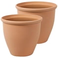 thumbnail image 1 of Worth 2 Pack 15" Round Planters, Large Plastic Plant Pots with Drainage Hole, 1 of 10