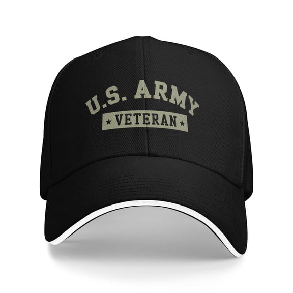 Us Army Veteran Graphic Men Women Sandwich Cap Classic Baseball Capunisex Adjustable Casquette Dad Hat