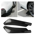 thumbnail image 3 of YUASDGCK 2 Pcs Car Rear Bumper Lip Spoiler for Nissan Sentra VIII B18 2019 2020 2021 2022 2023 2024 2025, Rear Corner Rear Llip Diffuser Spoiler Side Fin Scratch Protector Car Accessories,Black, 3 of 4