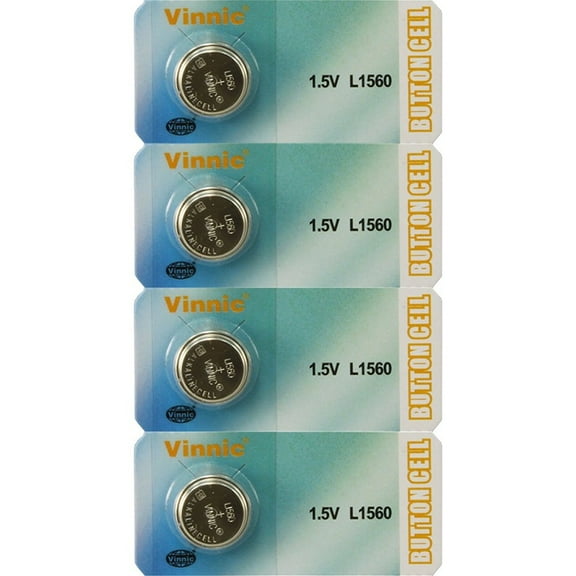 (4) Vinnic 625A Alkaline Watch Battery
