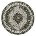 thumbnail image 2 of SAFAVIEH Bayside Sherwood Oriental Polyester Area Rug, Green/Beige, 6'7" x 6'7" Round, 2 of 10
