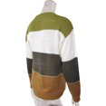 thumbnail image 5 of Chandail Femme à Blocs de Couleur Rayé Manches Longues Col Rond Blouse, Jaune, P, 5 of 5