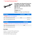 thumbnail image 2 of Front Right Lower Rearward Control Arm and Ball Joint Assembly - Compatible with 2000 - 2006 Mercedes-Benz S500 RWD 5.0L V8 2001 2002 2003 2004 2005, 2 of 2