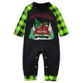 thumbnail image 2 of ibuvkizy Family Christmas Pajamas Matching Sets Christmas Men Plaid Printed Blouse Tops+Pants Family Matching Pajamas Set Multicolor,3 Months, 2 of 3