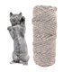 thumbnail image 1 of Cuerda de cáñamo para mascotas de 50m, tablero para rascar gatos, accesorios de cuerda para espada, materiales para agarrar juguetes con agarre para gatos (8mm), 1 of 1
