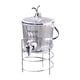 thumbnail image 1 of Dispensador de bebidas para frigorífico, jarra de agua de 2,2 l para uso diario en el frigorífico y el comedor. Estante de grifo transparente, 1 of 9
