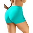thumbnail image 3 of Charmo Womens Swim Shorts High Waisted Tummy Control Swimsuit Bottoms Ruched Board Shorts, 3 of 6