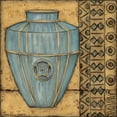 thumbnail image 3 of Zarris, Chariklia 20x20 Black Modern Framed Museum Art Print Titled - Square Cerulean Pottery II, 3 of 5