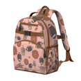 thumbnail image 2 of Pink Football and Drinks Pattern Backpack for School,Cute School Bag,Schoolbag with Adjustable Shoulder Straps & Padded Back,15.25"x11.5"x5.25", 2 of 5