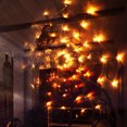 thumbnail image 1 of Decoración Luz Ambiental Halloween Spider Net Light Remote Black Spider Net Lamp Party Decor (USB cálido), 1 of 8