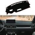 thumbnail image 1 of Cubierta de tablero interior, alfombrilla antideslizante para Mazda CX-3 2016-2022, poliéster negro y rojo, 1 of 7