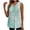Z1-Green Tank Tops, variant on Womens V Neck Hollow Out Sleeveless Vest, Tropical Banana Leaf Print Eyelet Cutout Tank Top, Boho Beach Casual Summer Blouse