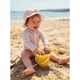 thumbnail image 5 of BemeyourBBs Toddler Baby Girl Swimsuit Infant Bathing Suit One Piece Swimsuits with Sun Hat Set Long Sleeve Rash Guard Swimwear Striped Dot Zipper Summer Beach Wear, 5 of 9