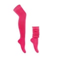 thumbnail image 1 of Women's Lengthening Thick Socks Colorful Over The Knee Pile Socks, 1 of 3