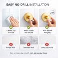 thumbnail image 3 of 2 Pack Suction Cup Hooks, No-Drill Wall Hooks for Glass, Tile & Mirror, Black Wreath Hanger for Front Door, Bathroom Shower Towel Hook, 3 of 7