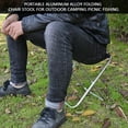 thumbnail image 2 of Silla plegable portátil de aleación de aluminio para acampar al aire libre, picnic y pesca., 2 of 14
