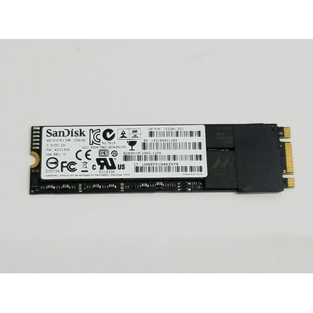 Used SanDisk SD6SN1M-256G X110 256GB 80mm NGFF M.2 Solid State Drive