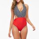 thumbnail image 2 of Bikini de una pieza estampado adelgazante con cubierta de vientre sin espalda cómoda y elegante para mujer OAVQHLG3B Store lin121212, 2 of 4