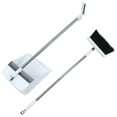 thumbnail image 1 of HEATSHAKING White Foldable Broom with Dustpan Set Detachable Handle for Easy Storage and Use, 1 of 8