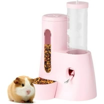 2-in-1 Hamster Water Bottle & Food Dispenser - Leak-Resistant Design for Glass/Wire Cages (120ml/4oz BPA-Free   Double Seal Nozzle) Dwarf Hamster & Mice Essentials