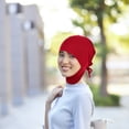 thumbnail image 6 of Hood Fabric Turban Elastic Hijab Cap Scarves for Women Dressy Tie Islamic Headwear Hat Miss Women's, 6 of 6