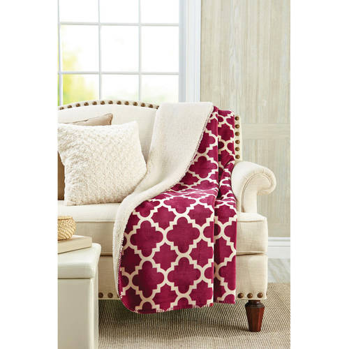 Better Homes & Gardens Velvet Plush to Sherpa 50" x 60" Throw Blanket, 1 Each - image 1 of 1