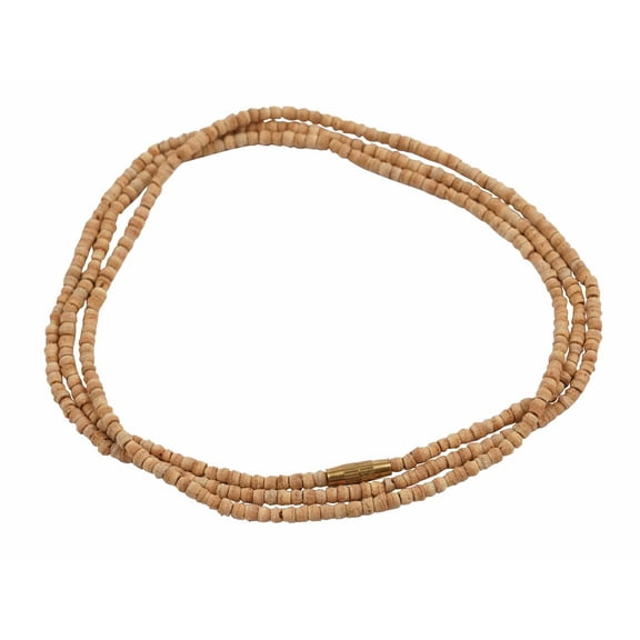 IBA Indianbeautifulart Hand Knotted Holy Basil Japamala Mini Tulsi Beads Necklace 108   1 Beads (2mm)