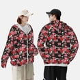 thumbnail image 6 of Fotbe Rose Flowers Men's Women's UPF 50+ Sun Protection Jacket Hooded Cooling Shirt with Pockets Hiking Outdoor Performance-Medium, 6 of 9