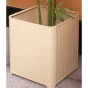 Plant Cover and Protector Panels, Wicker Look, Use Indoor or Outdoor - 11  x 13  Height, Light Beige/Tan