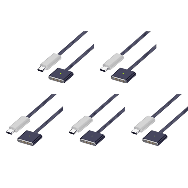 Cable magnético tipo C a 3 de carga rápida para MacBook Air/Pro 2021 2022 2023