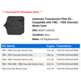 thumbnail image 2 of Automatic Transmission Filter Kit - Compatible with 1982 - 1988 Chevy Monte Carlo 1983 1984 1985 1986 1987, 2 of 2