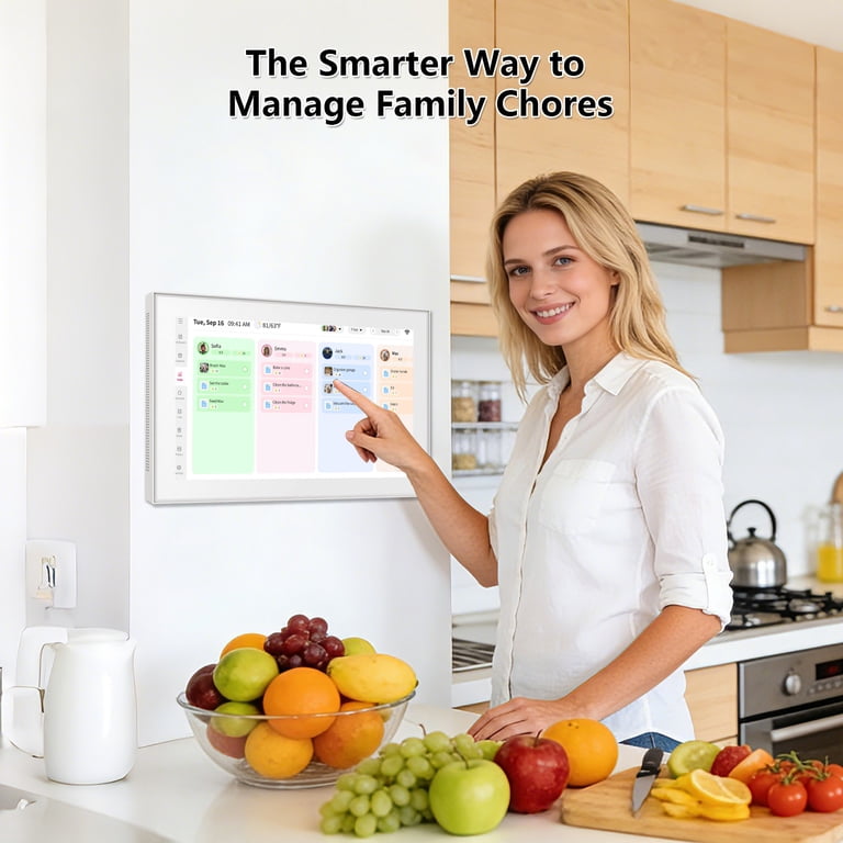 iYooker, Digital Calendar, 15.6 inch, Touchscreen, Family