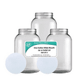 thumbnail image 2 of Home Brew Ohio One Gallon Glass Wide Mouth Jar With Solid Lid Set of 3, 2 of 4