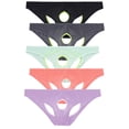 thumbnail image 2 of TANBOM Men's Holes Briefs Mesh Nylon Triangle Underwear Black/Gray/Green/Orange/Purple XL 5-Pack, 2 of 6