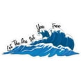 thumbnail image 3 of Slick Woody's 30" Let The Sea Set You Free Underwater Pool Mat Tattoo in Blue, 3 of 3