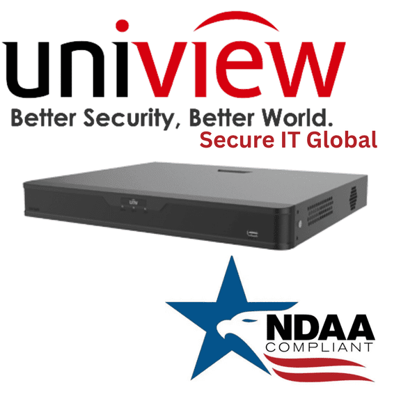 Uniview NDAA 16‑Channel 4K Hybrid XVR – 16 BNC   16 IP Inputs, 4K HDMI Output, Dual HDD Bays, NDAA‑Ready– From Secure IT Global