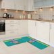 thumbnail image 1 of Alfombra y tapete de cocina de terciopelo de cristal de 2 piezas con rayas retro Figment, alfombra de cocina lavable y absorbente, frente del fregadero, tapete para el piso de la cocina, 1 of 6