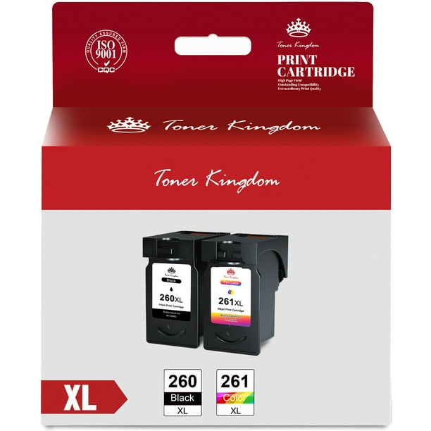 Ink Cartridges Replacement for Canon 260 and 261 Ink Cartridges 260XL