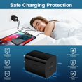 thumbnail image 3 of C Charger Block,FiveBox PD 40W USB C Wall Charger Block with 2PACK Right Angle USB C to USB C Cables 6ft,USB C Type C Charging Block,USB C Brick for Android Type C Samsung Fast Charger Block,Black, 3 of 7