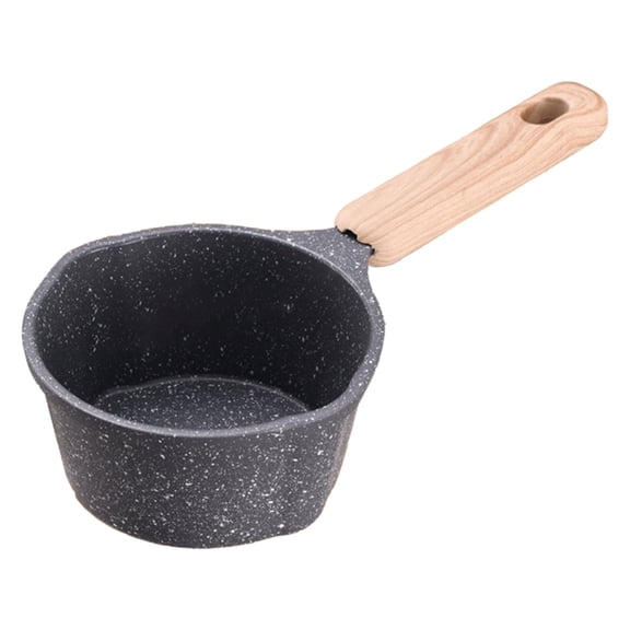 1 Pcs Nonstick Saucepan, Multipurpose Cooking Pot with Pour Spouts, Dual Pour Spout Small Saucepan for Milk and Oil Deep Kitchen Cookware for Easy Heating and Serving