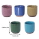 thumbnail image 3 of Injueey 6 piezas de cerámica Mini maceta para Cactus y suculentas Azul oscuro, 3 of 6