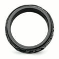 thumbnail image 2 of Edward Mirell Noir Ti Bande Coulée 11mm Taille 13, 2 of 4