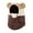Brown, variant on Toddler Toboggan Hat,Kids Winter Hat Integrated Scarf Face Warm Knitted Windproof Thickened Ear For Cold Weather Boys Girls