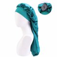 thumbnail image 4 of Travelwant Women Beret Extra Large Satin Sleep Cap for Long Hair, Long Dreadlock Night Sleep Bonnet for Women, 4 of 7