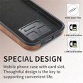thumbnail image 6 of SaniMore for iPhone 14 Pro Max (6.7" 2022) Wallet Case,Back Flip Cash Pocket 360° Rotating Metal Holder Kickstand PU Leather Shockproof TPU Card Slots Magnetic Car Mount Wear-resistant Shell, Brown, 6 of 14